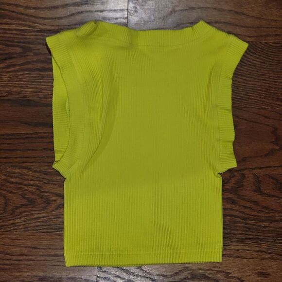 Free People, Happiness Runs Muscle Tank, XS/S, Neon Margarita - Picture 3 of 4